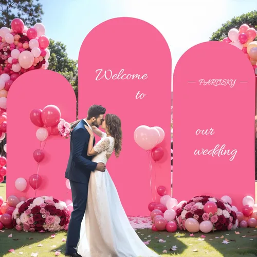 Vista 201 de Baby Blue Arch Backdrop Cover, 6FT Spandex Fitted Wedding Arch Stand Covers Round Top Chiara Backdrop Cover for Birthday Party Ceremony Banquet Azul