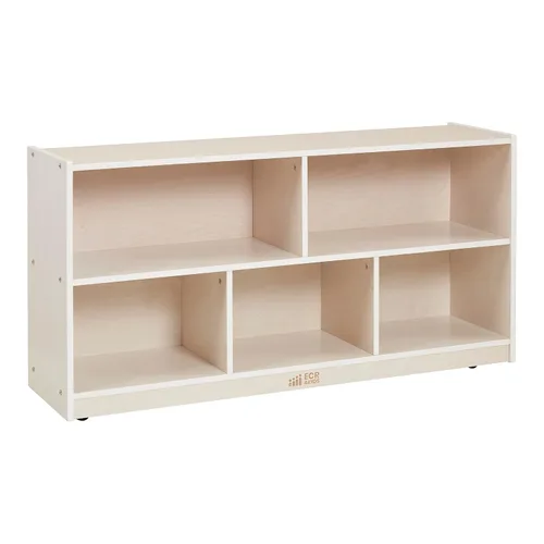 Vista 14 de ECR4Kids Gabinete de almacenamiento móvil de 5 compartimentos, para niños pequeños, mobiliario para aulas, Gris lavado