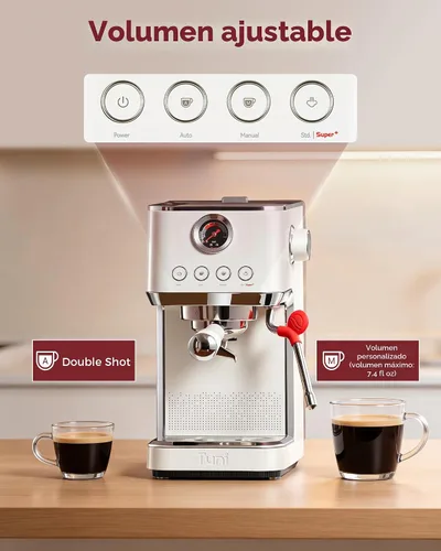 Vista 6 de Tuni E2 Gen3 - Máquina de café expreso de doble caldera con potencia de Marfil