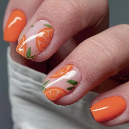 Vista 9 de MISUD Uñas Postizas Cortas Cuadradas - Uñas con Pegamento de Verano Colorido, Diseño de Arcoíris de Cocodrilo Acrílicas 24 piezas