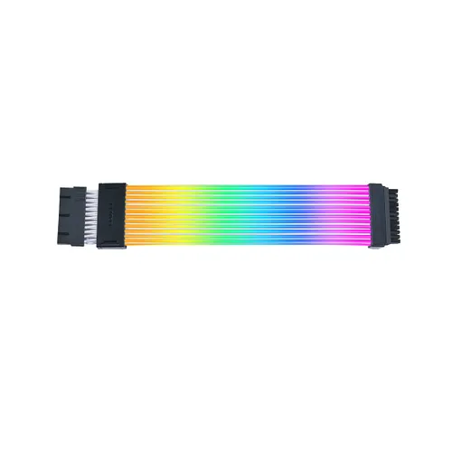 Vista 3 de Lian Li Strimer Wireless 24 Pin con controlador (PW24-1W-T) - Cable de extensión de alimentación RGB direccionable - Control inalámbrico de 2.4 GHz