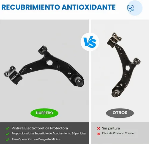 Vista 3 de 10 piezas Brazos de Control Inferiores Delanteros con Rótulas + Barras de Dirección + Enlaces de Barra Estabilizadora para Mazda 3 2004-2009, Mazda