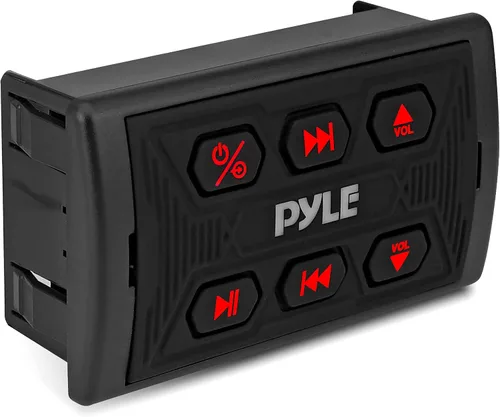 Vista 2 de Pyle Paquete de controlador Bluetooth inalámbrico para automóvil, receptor multimedia Bluetooth con amplificador y accesorios para automóvil