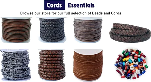 Vista 8 de Surtido de cuentas de hueso talladas a mano para hacer joyas y manualidades, 130 piezas, cuentas naturales africanas y nativas americanas en negro