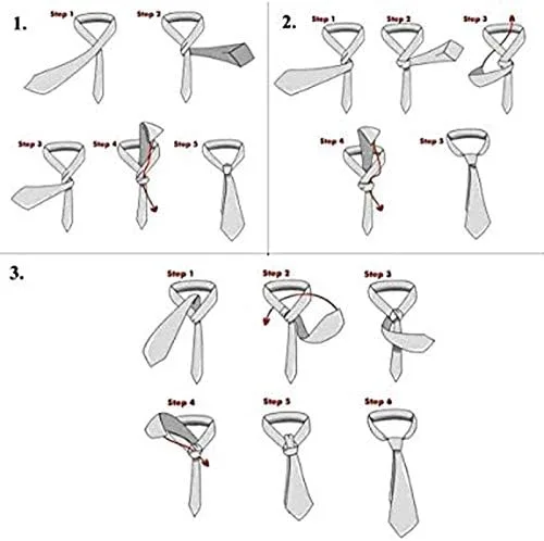 Vista 6 de Corbata de caballero casual de seda de poliéster para hombre de moda para fiesta de boda