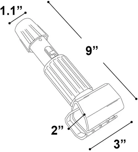 Vista 2 de Abrazaderas de fregona comercial - Gripper Mop Yellow