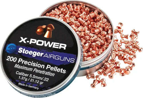 Vista 6 de Stoeger Combo S6000-E - Calibre .22 - Madera dura con pellets puntiagudos X-Power Dome