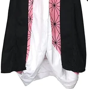 Vista 6 de Disfraz de anime para cosplay de Kamado Nezuko, capa de Halloween, unisex