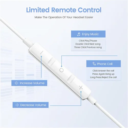 Vista 2 de Auriculares intrauditivos con cable Lightning con micrófono y Vol Ctrl