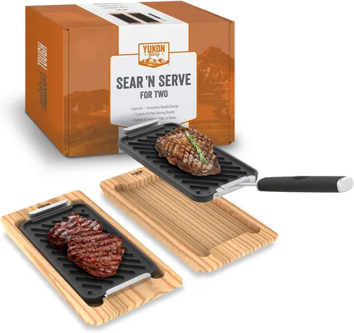 Vista 11 de Yukon Glory™ SEAR 'N SERVE - Juego para asar y servir (BBQ 'N SERVE - Juego de parrilla y asador)