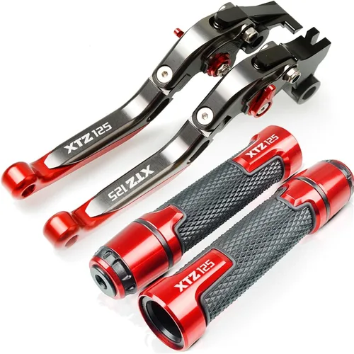 Vista 5 de Motorcycle for Y&AMAHA XTZ125 XTZ 125 2003-2016 2004 2005 2006 2007 2008 Motorcycle CNC Brake Clutch Lever Handlebar Grip Handle Hand Grips