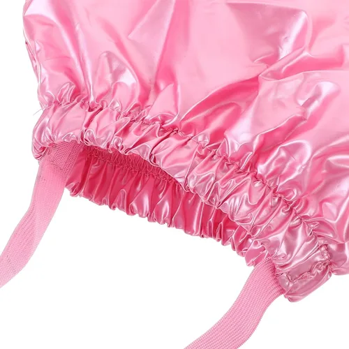 Vista 6 de balacoo Gorro de ducha impermeable para mascotas para perros y gatos, gorra de baño ajustable para cachorros con protección para los oídos