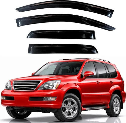 Vista 142 de KPY Protector de lluvia compatible con Ford Bronco 1980-1996, Ford F150 F250 F350, deflectores de ventilación lateral para visera de ventana