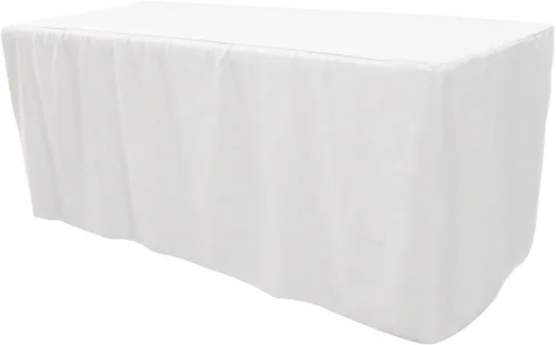 Vista 35 de Mantel rectangular de poliéster ajustable de 4 x 24 pulgadas, color negro, funda de mesa de boda prémium