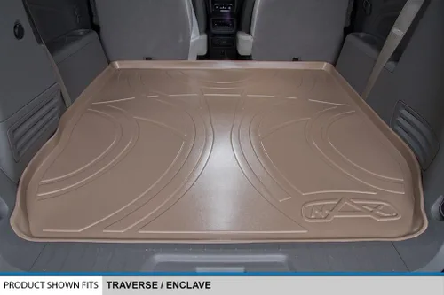 Vista 4 de SMARTLINER Juego de revestimientos de 2 filas y carga detrás de la segunda fila, color tostado, compatible con Buick Enclave 2009-2017/Chevrolet