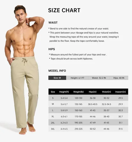 Vista 7 de Willit - Pantalones de ejercicio de algodón para hombre, con parte inferior abierta, ajuste holgado, atléticos, con bolsillos, para casa, yoga