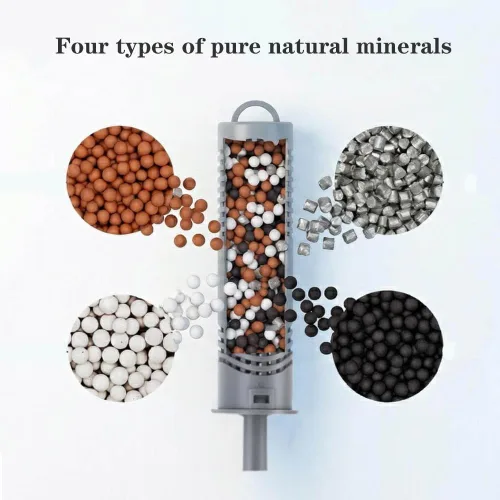 Vista 4 de Cartucho de iones de plata para bañera de hidromasaje, palos minerales de spa con 4 meses de vida útil universal para bañera de hidromasaje Gris