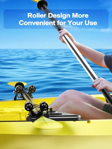 Vista 4 de Kayak Paddle Holder, Multi-Functional Kayak Paddle Holder, Dual Head Kayak Track Mount Accessories with Two Security Tethers - Kayak Oar/Fishing
