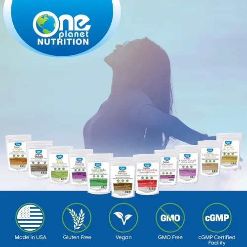 Vista 5 de One Planet Nutrition Moringa en polvo de 8 onzas (227 porciones), hoja de moringa orgánica cruda, rica en vitaminas, minerales y proteínas vegetales
