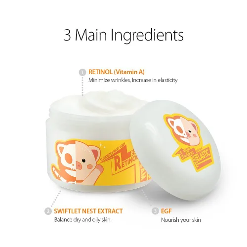 Vista 2 de Elizavecca Milky Piggy, crema revitalizadora con retinol para las arrugas, antiedad, cierra los poros, tratamiento para brillo facial, crema