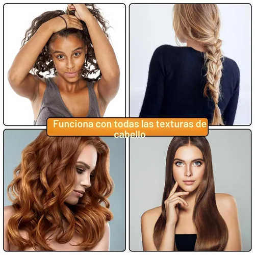 Vista 3 de 20 lazos de pelo boho en 5 estilos, 10 colores - Lindas pulseras para cabello delgado y grueso, elásticos sin daños