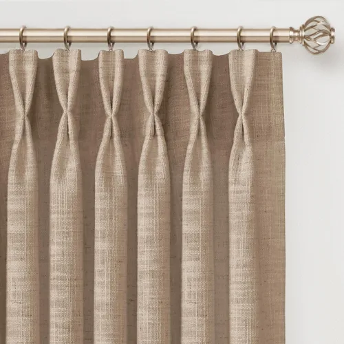 Vista 11 de INOVADAY Cortinas Plisadas con Memoria Entrenada de 96 Pulgadas de Largo, Cortinas de Lino para Sala de Estar, Juego de 2 Paneles de Cortinas Dark