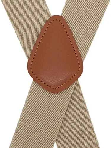 Vista 2 de Bioterti Tirantes resistentes X-Back de 14 pulgadas con 4 ganchos a presión para hombre
