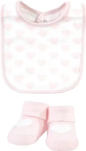 Vista 200 de Hudson Baby Conjunto de babero y calcetines unisex de algodón para bebé