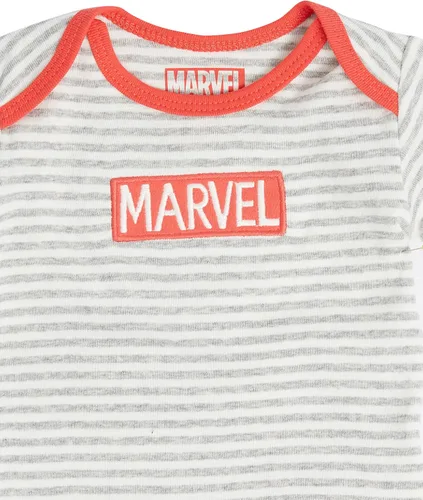 Vista 2 de Tienda Essentials Disney Marvel Star Wars Unisex Babies' Short-Sleeve Bodysuits, Pack of 6
