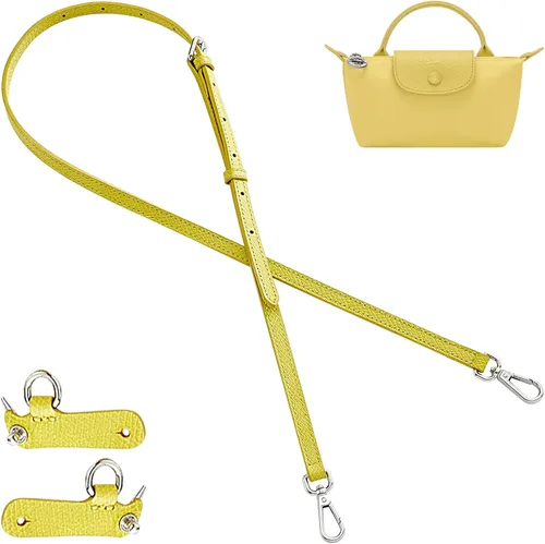 Vista 18 de Jiesinlov Correa de Hombro de Cuero para Bolso de Repuesto, Kit de Conversión Ajustable para Bandolera Compatible con Mini Bolso Antracita