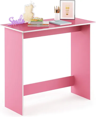Vista 21 de Furinno Simplistic - Escritorio rústico para computadora de 31 pulgadas, escritorio de oficina pequeño, escritorio rectangular de oficina en casa