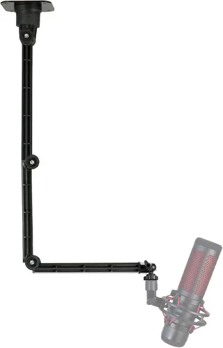 Vista 2 de Soporte de pared para micrófono, soporte de techo compatible con micrófonos Blue Yeti X Nano Snowball y Shure HyperX Razer