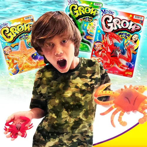 Vista 4 de JA-RU Magic Grow Ocean Theme Surtido Beach Life Sea Creatures Pool Toys