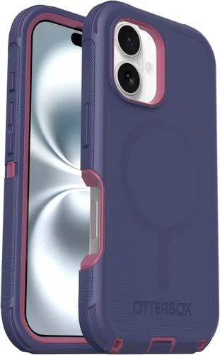 Vista 50 de OtterBox - Funda para iPhone 16, serie Defender, color azul (Baby Blue Jeans)