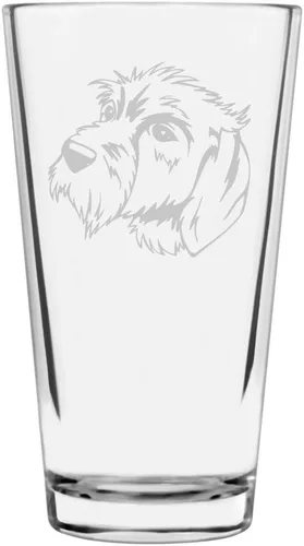Vista 146 de Podenco Canario - Vaso de pinta de 16 onzas con temática de perro personalizado
