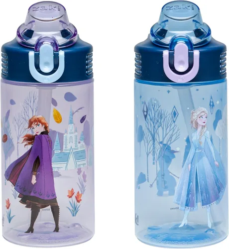 Vista 24 de Zak Designs Teenage Mutant Ninja Turtles - Botella de agua para niños para la escuela o viajes, paquete de 2 botellas de agua de plástico duradero