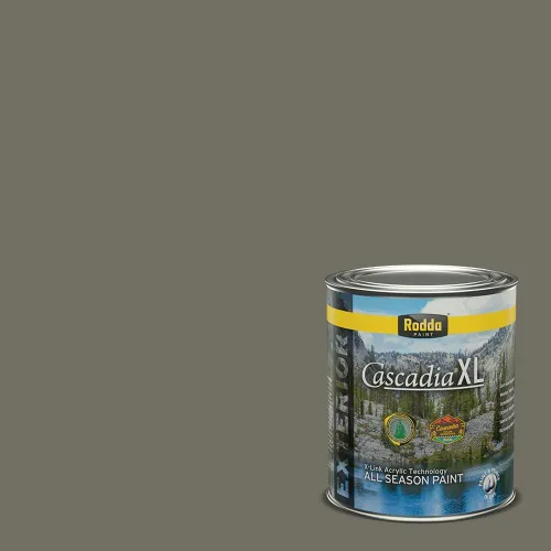 Vista 127 de Rodda Paint CASCADIA XL Pintura e imprimación satinada exterior en uno, cuarto de galón, pimienta de Jamaica