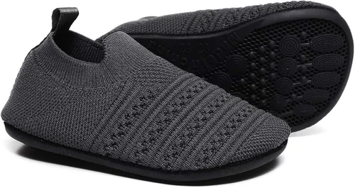 Vista 3 de ditont Toddler Boys Girls Indoor House Slippers Lightweight Kids Baby Non-Slip First Walking Home Socks Shoes