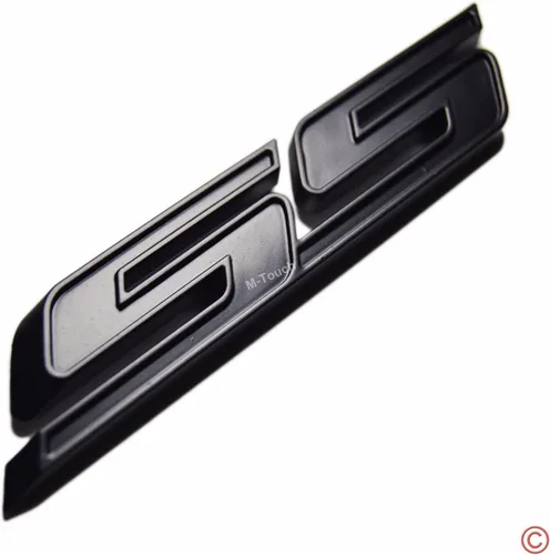 Vista 2 de Set de 3 unidades de placa pequeña con insignia SS autoadhesiva, con letras inclinadas, para Chevy IMPALA COBALT Camaro 2010 2011 2012 2013 2014