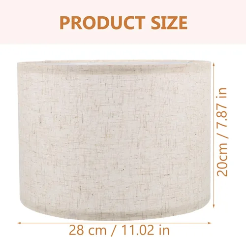Vista 5 de Didiseaon Pantalla para lámparas de mesa, pantalla decorativa de tela, luz de repuesto, fácil de instalar