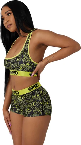 Vista 3 de PSD Pantalones cortos de viaje Bob Esponja para mujer, multicolor, S, Multi Bob Esponja Viaje Bs