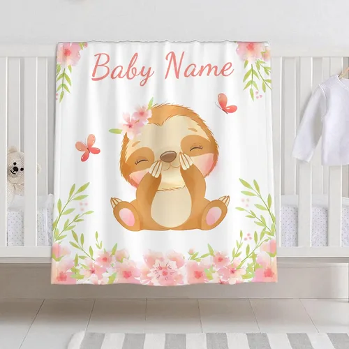 Vista 18 de Manta de bebé personalizada para niñas y niños, manta de bebé personalizada con nombre para niños pequeños, niños, ducha, recién nacidos, guardería