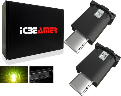Vista 28 de ICBEAMER Smart USB 1-Paquete (Azul) Luz de Noche LED Automática Plug-in Miniatura para Coche, Van, Pickup, Camión, Interior, Maletero, Iluminación