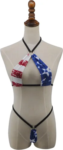 Vista 4 de SHERRYLO Micro Bikini Extreme Sexy G String Bikinis Cachonda Microkini Mini Tanga Traje de Baño