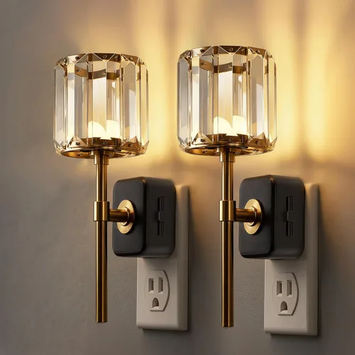 Vista 24 de L LOHAS LED Luz nocturna, luces nocturnas modernas que se enchufan a