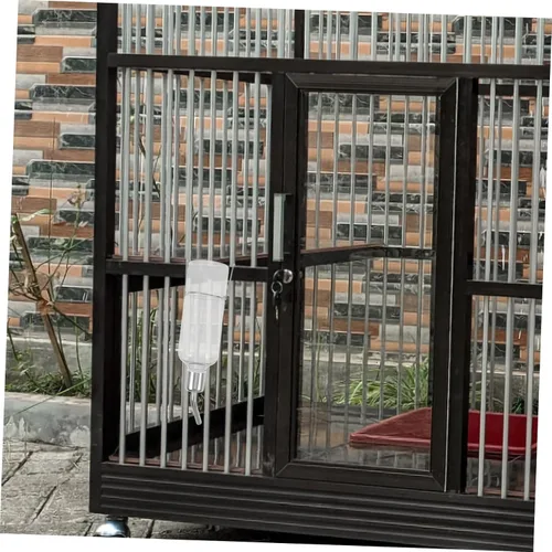 Vista 4 de Dispensador de botellas de agua colgantes para mascotas pequeñas, alimentador de agua automático portátil para conejos, gatos, pájaros, protección