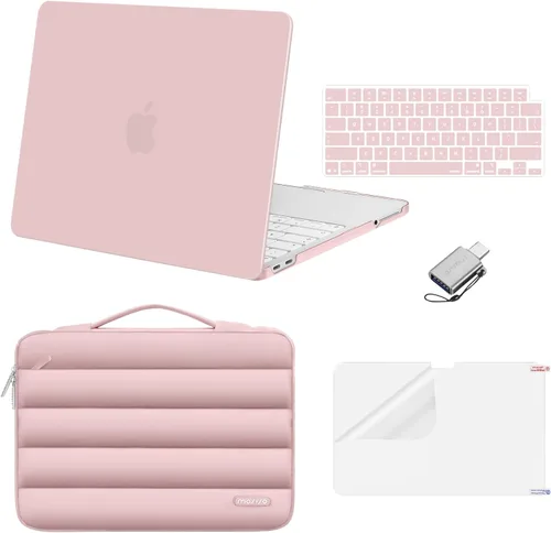 Vista 15 de MOSISO Compatible con MacBook Neo Case 13 pulgadas 2026 A3404 A18 Pro Chip Índigo