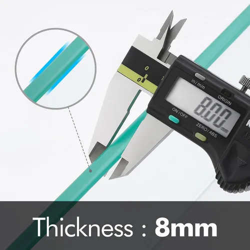Vista 8 de KES Estantes de vidrio para baño, estantes flotantes de vidrio templado de 14 pulgadas de aluminio extra grueso, paquete de 2 organizadores
