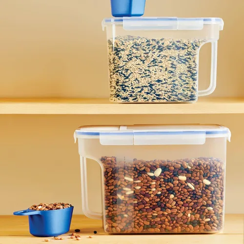 Vista 2 de LocknLock Easy Essentials - Juego de recipientes para almacenamiento de alimentos y cucharadas, sin BPA, aptos para lavavajillas, 4 piezas