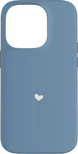 Vista 17 de Misty Blue - Hand Drawn Heart Chic Boho Aesthetic Case for iPhone 16